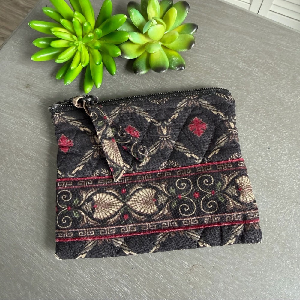 Vintage Vera Bradley Laurel Coin Purse / zipper pouch